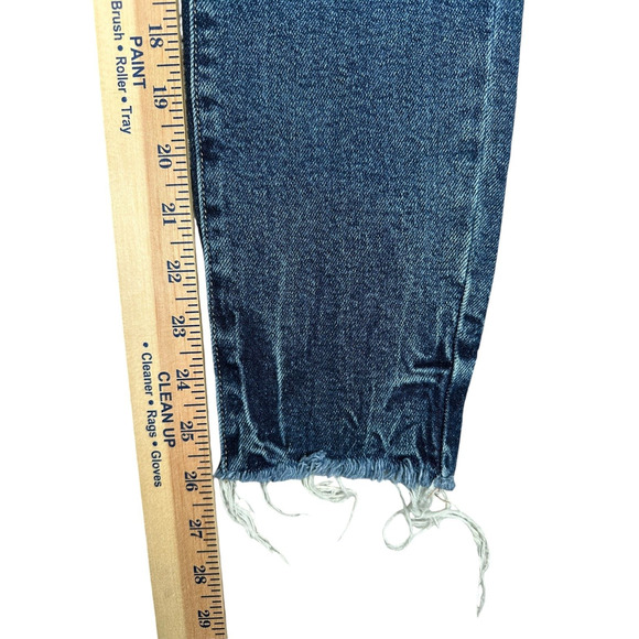We The Free Skinny Jeans Size 27 Distressed Raw Hem Medium Wash Mid Rise - Picture 5 of 7